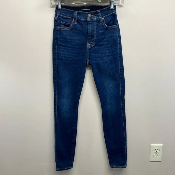 NWOT Lucky Brand Uni Fit High Rise Skinny Jeans 1 (24) A - Picture 1 of 16